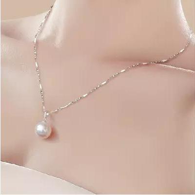 925 Sterling Silver Necklace Chain With Natural..