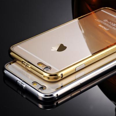 Detachable Aluminum Bumper+Transparent Back Case for Apple iPhone 5/5S/6/6 Plus