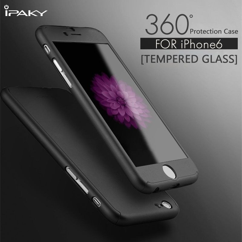Orignal Ipaky Nonskid Sleek 360 Full Protection Tempered Glass Case For Apple Iphone 6/6s/6 Plus/6s Plus,coque Iphone 6 Plus